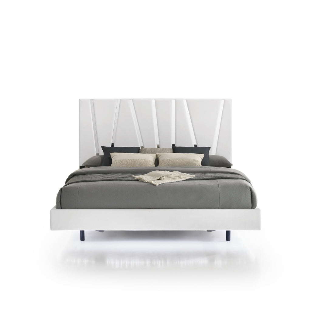 Europa King Bed - White