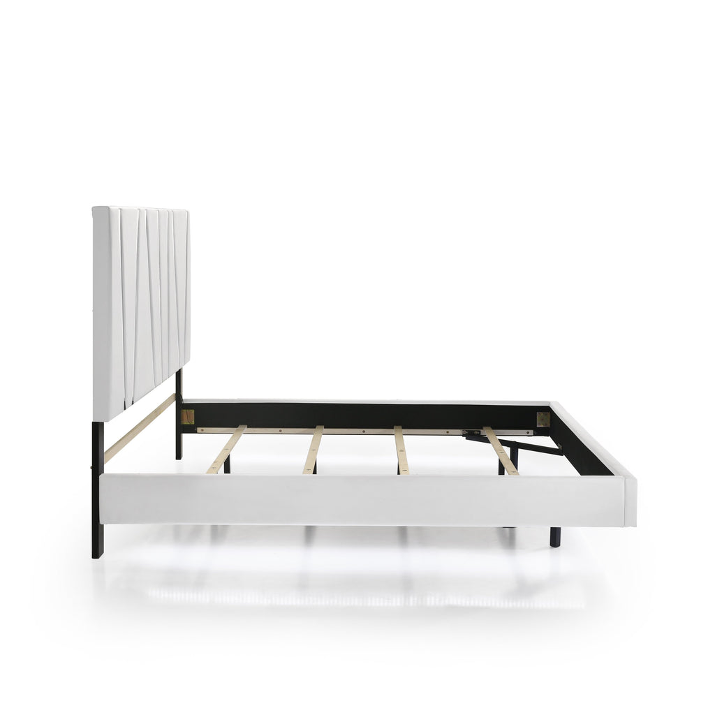 Europa Queen Bed - White