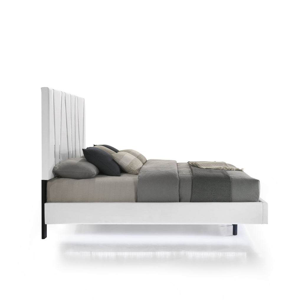 Europa Queen Bed - White