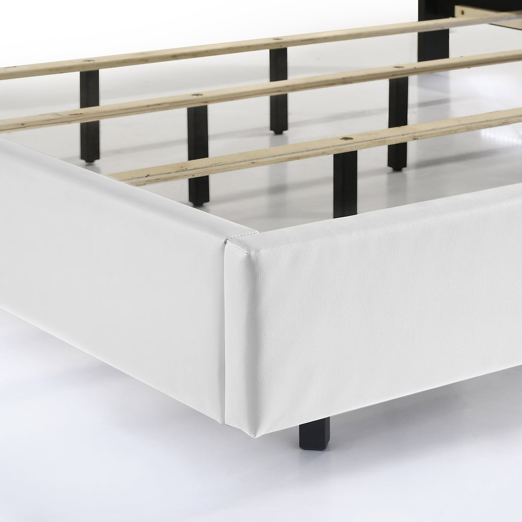 Europa King Bed - White