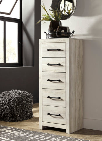 Cambeck Narrow Chest of Drawers in Whitewash