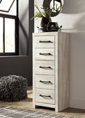 Cambeck Narrow Chest of Drawers in Whitewash