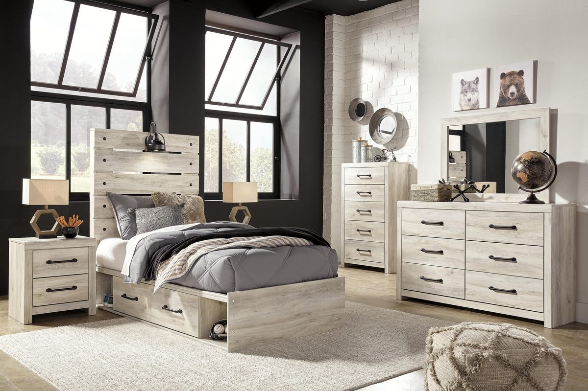 Cambeck Twin Panel Bed with 2 Storage Drawers - image 7