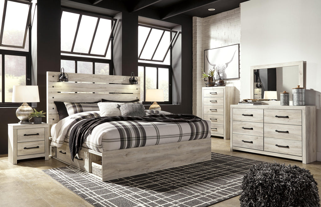 Cambeck King Panel Bed with 4 Storage Drawers - image 6