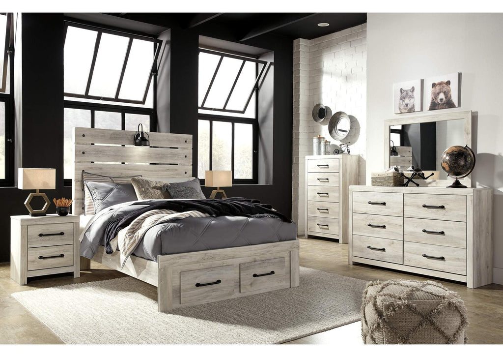 Cambeck Full Panel Bed with 2 Storage Drawers