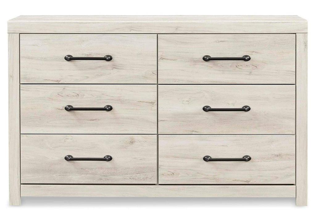 Cambeck King Panel Bed with 4 Storage Drawers with Dresser