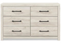 Cambeck King Panel Headboard Bed with Dresser