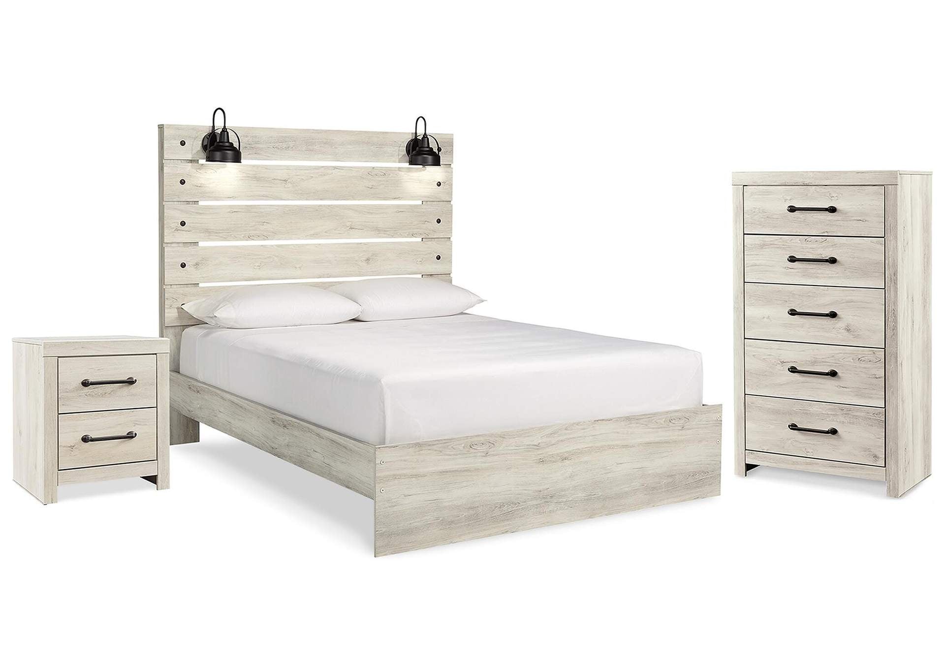 Cambeck Queen Panel Bed with Chest and Nightstand