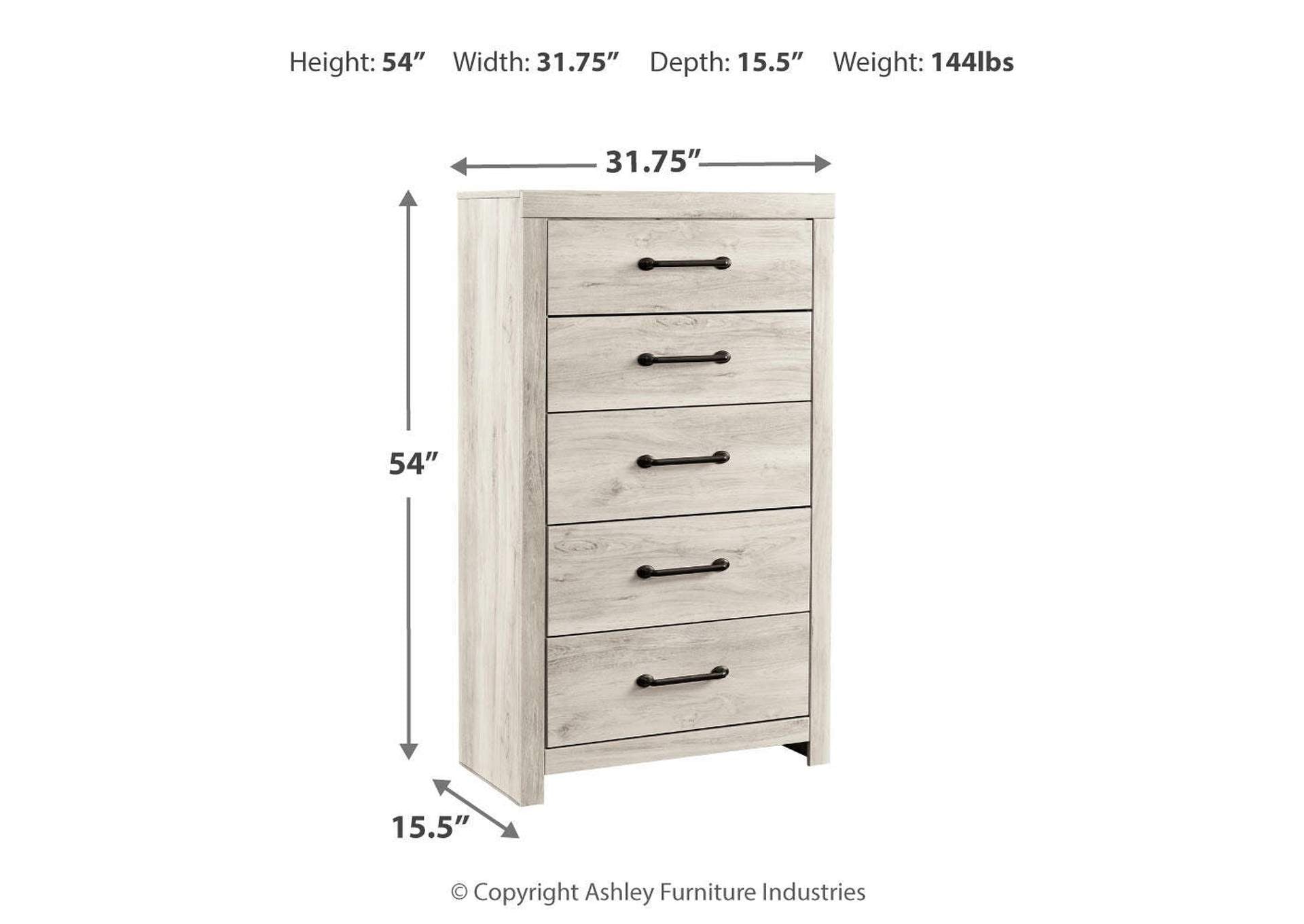 Cambeck King Panel Bed with 2 Storage Drawers with Mirrored Dresser and Chest dimensions