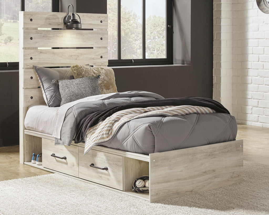Cambeck Twin Panel Bed with 2 Storage Drawers - image 2