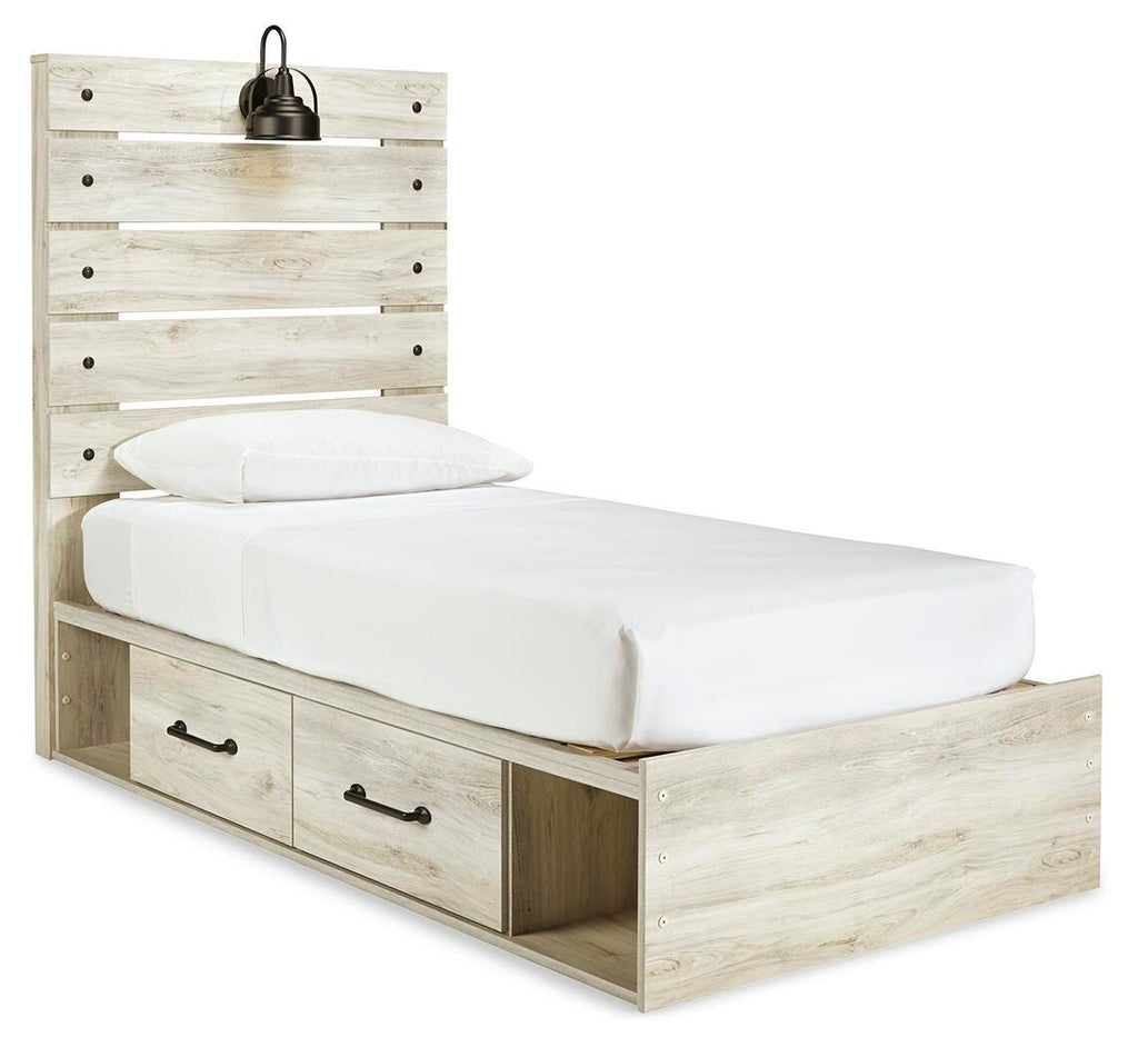 Cambeck Twin Panel Bed with 2 Storage Drawers - image 3