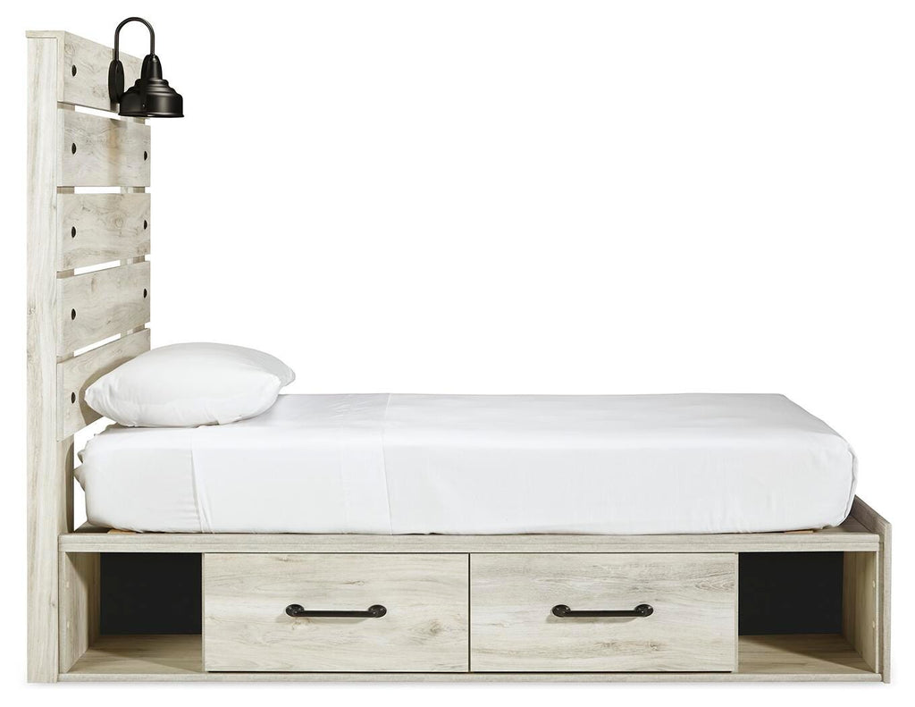 Cambeck Twin Panel Bed with 2 Storage Drawers - image 5