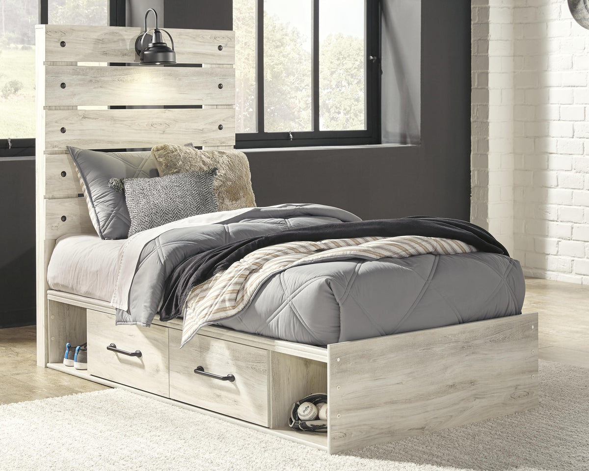 Cambeck Twin Panel Bed with 4 Storage Drawers - image 2