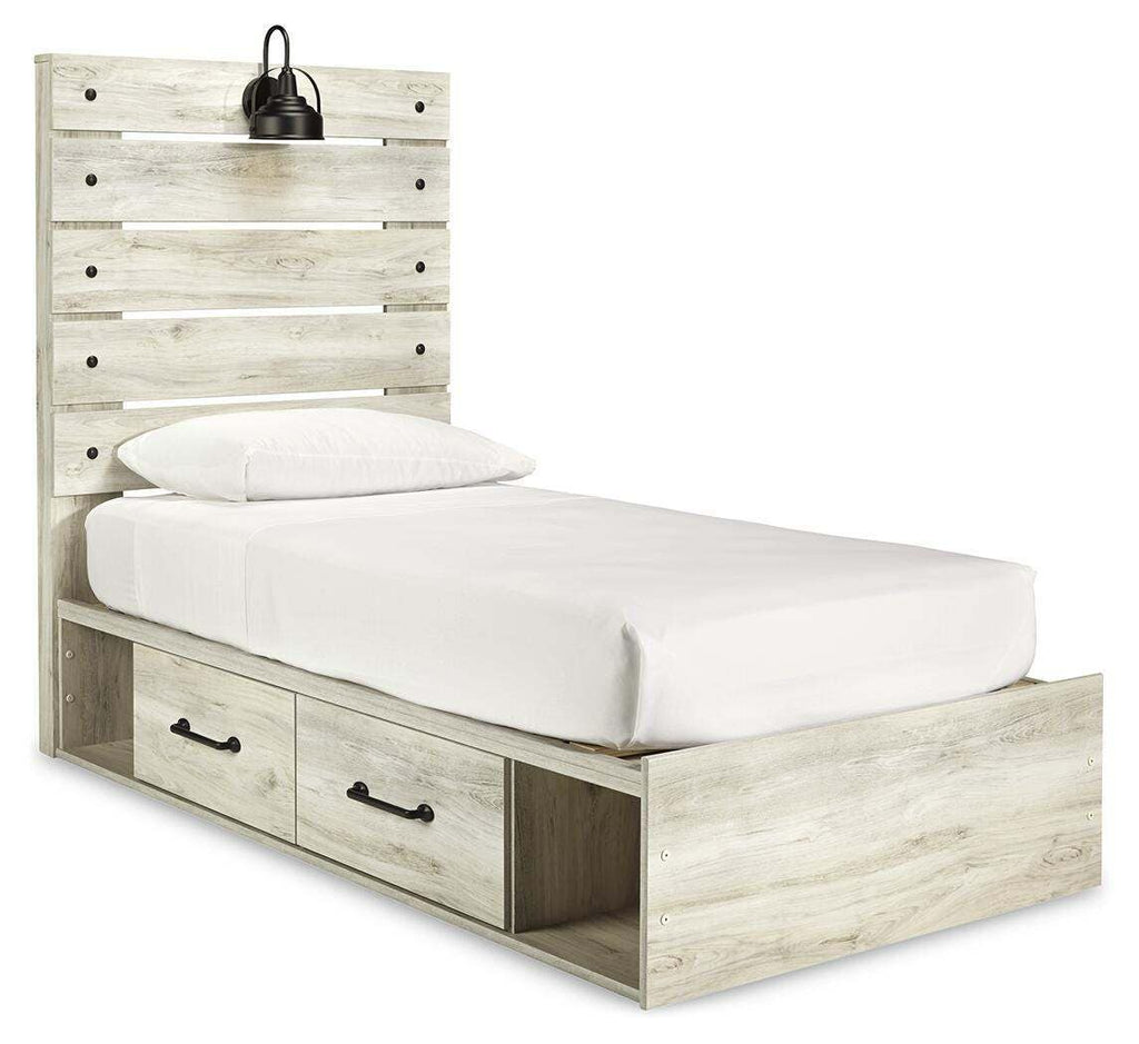 Cambeck Twin Panel Bed with 4 Storage Drawers - image 3