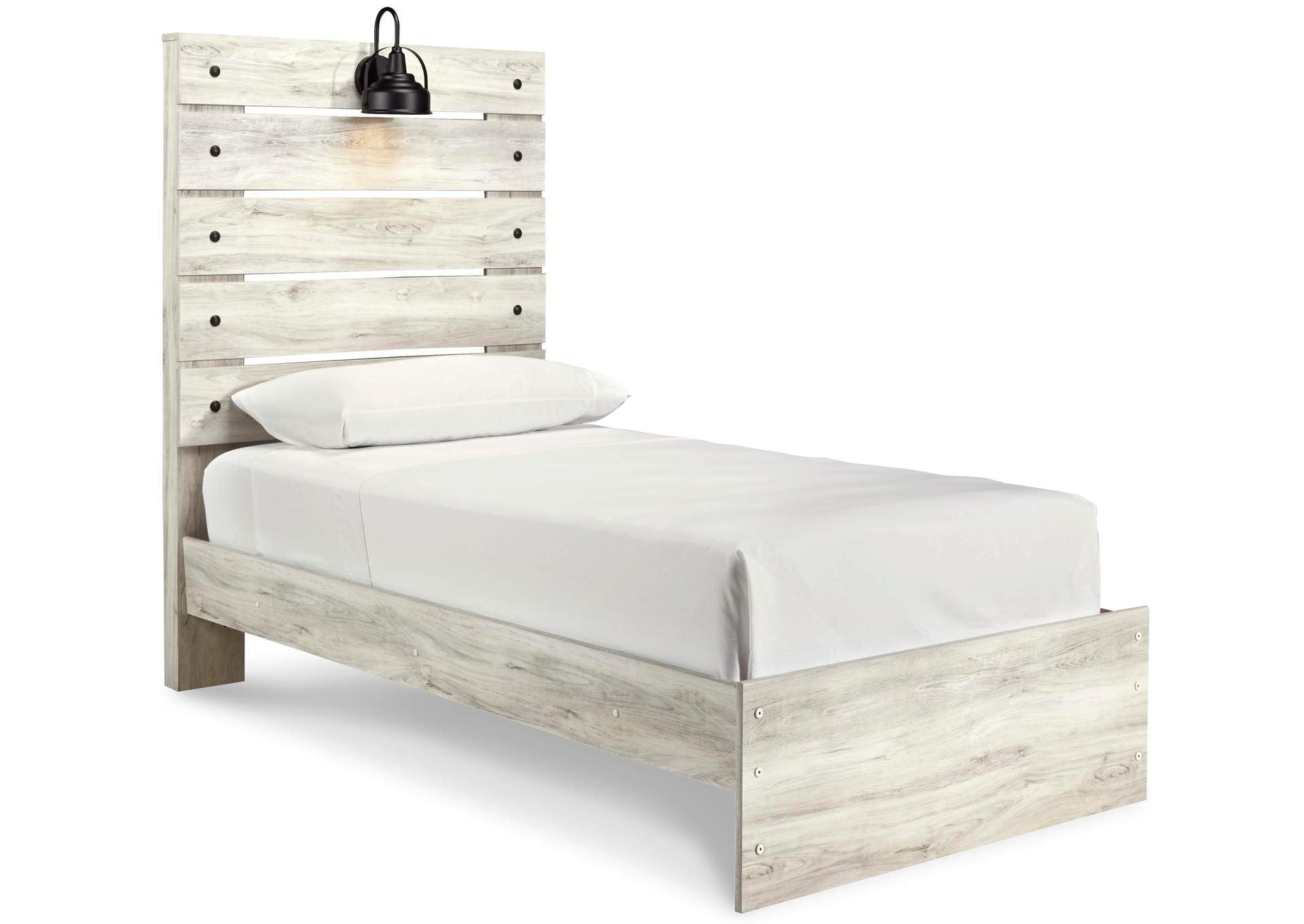 Cambeck Twin Panel Bed with Dresser angled view