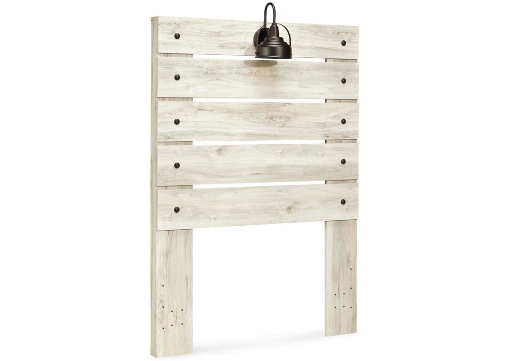 Cambeck Twin Panel Headboard Bed with Mirrored Dresser