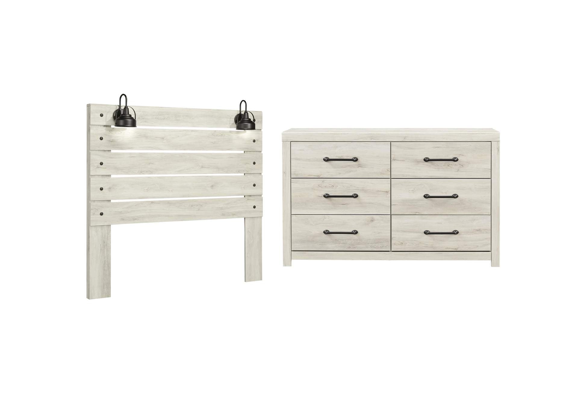 Cambeck Queen Panel Headboard Bed with Dresser