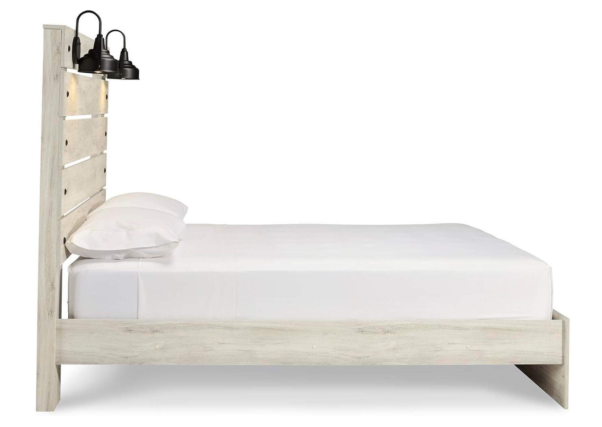 Cambeck King Panel Bed with Chest and Nightstand side view