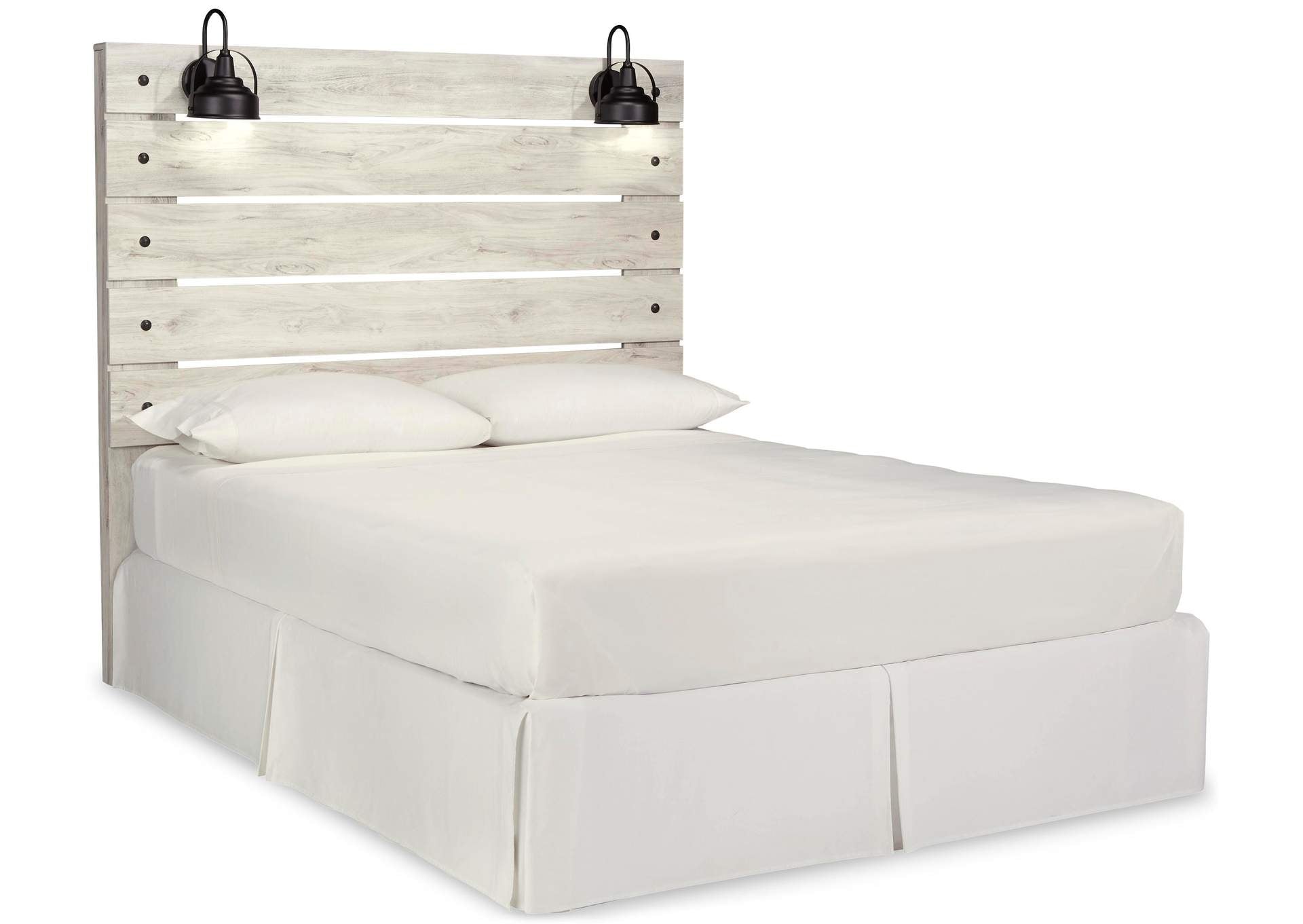 Cambeck Queen Panel Headboard Bed with Dresser angled view