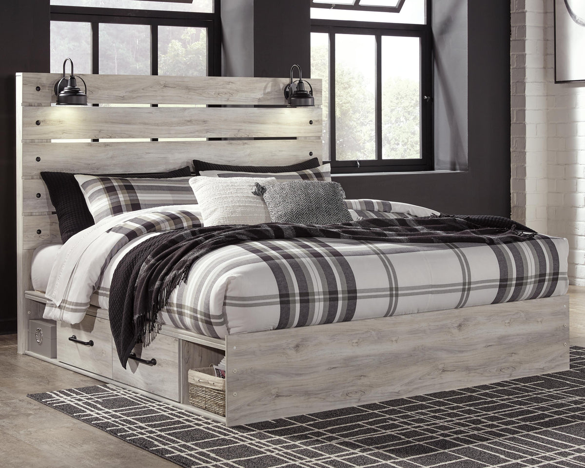 Cambeck King Panel Bed with 4 Storage Drawers - image 2