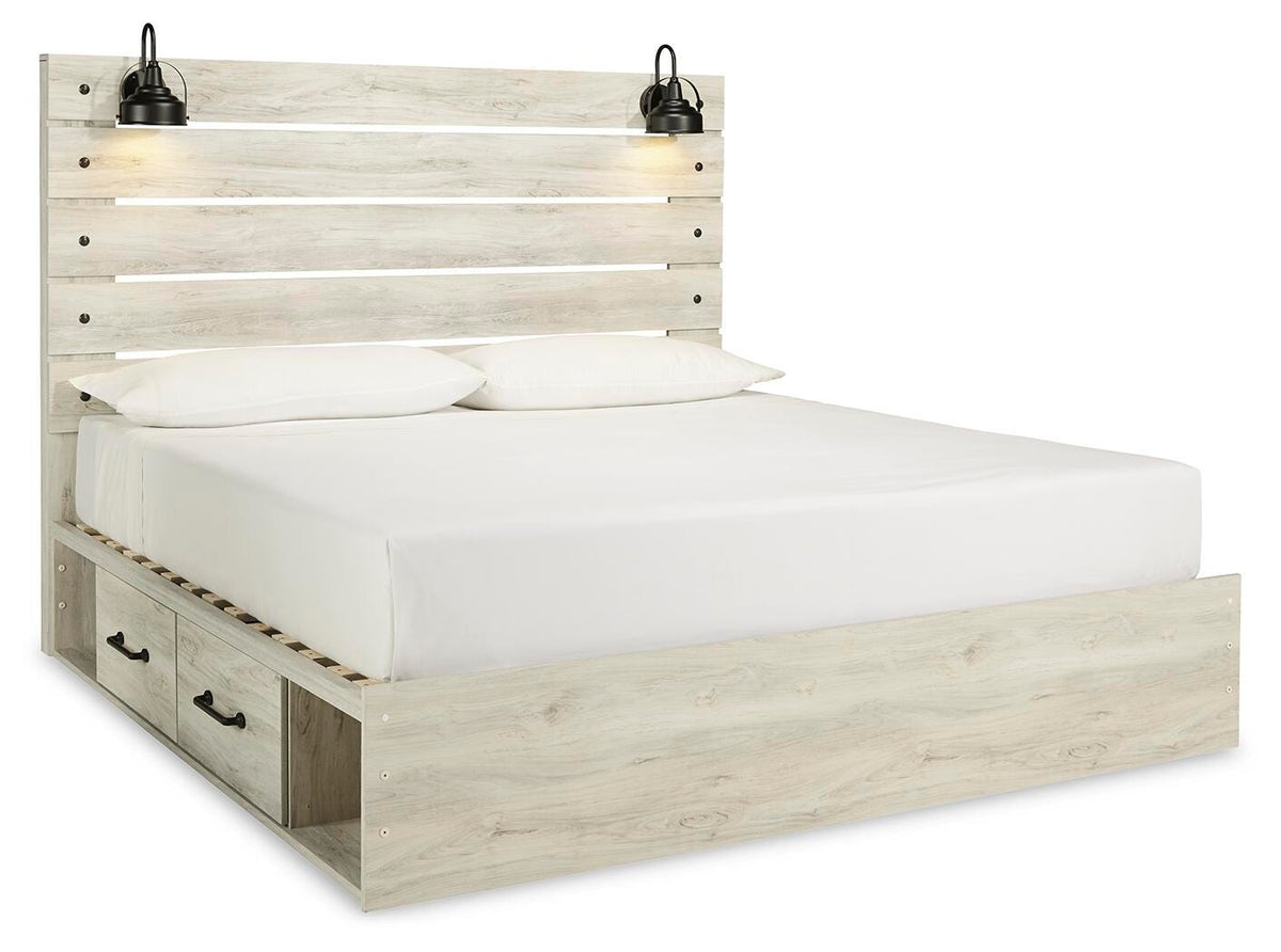 Cambeck King Panel Bed with 4 Storage Drawers - image 3