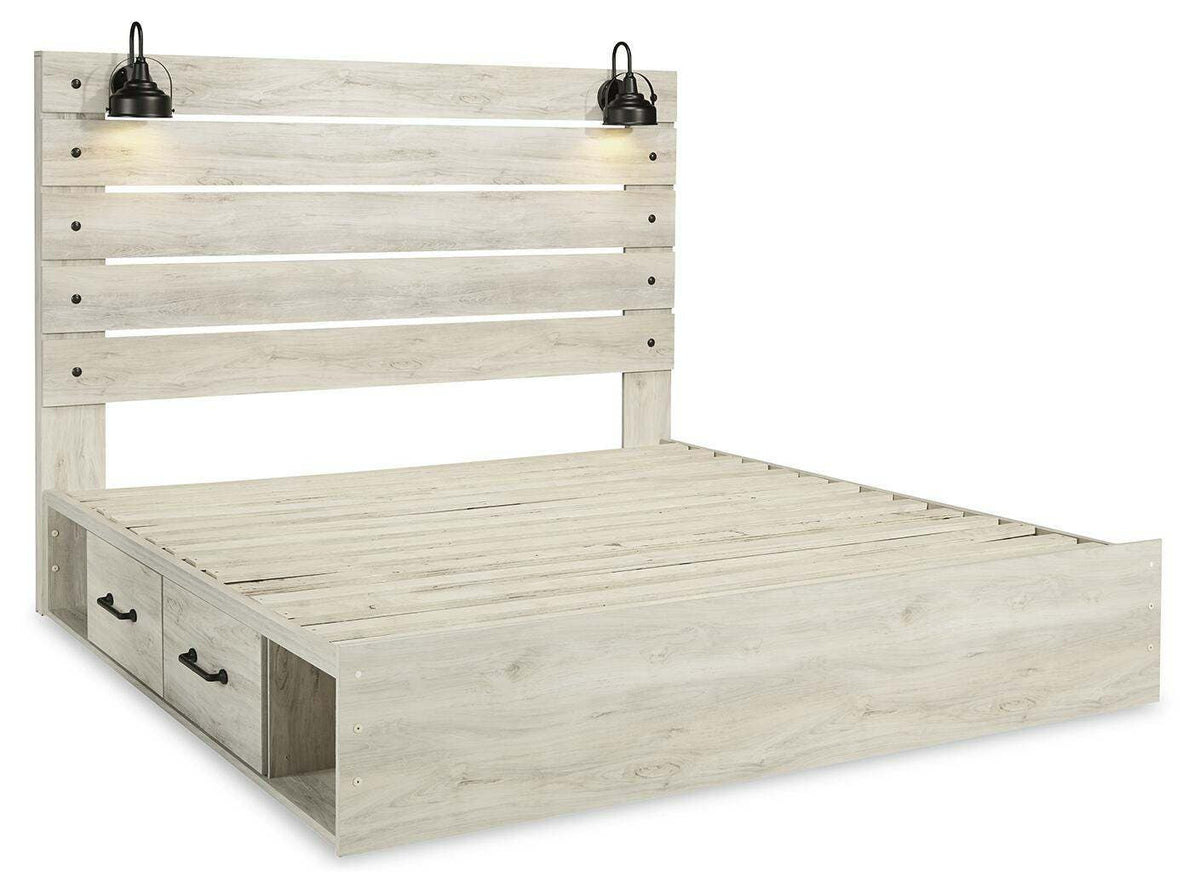 Cambeck King Panel Bed with 4 Storage Drawers - image 5