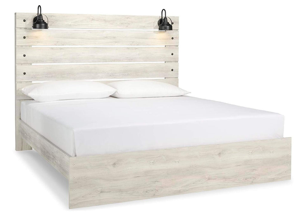 Cambeck King Panel Bed angled view