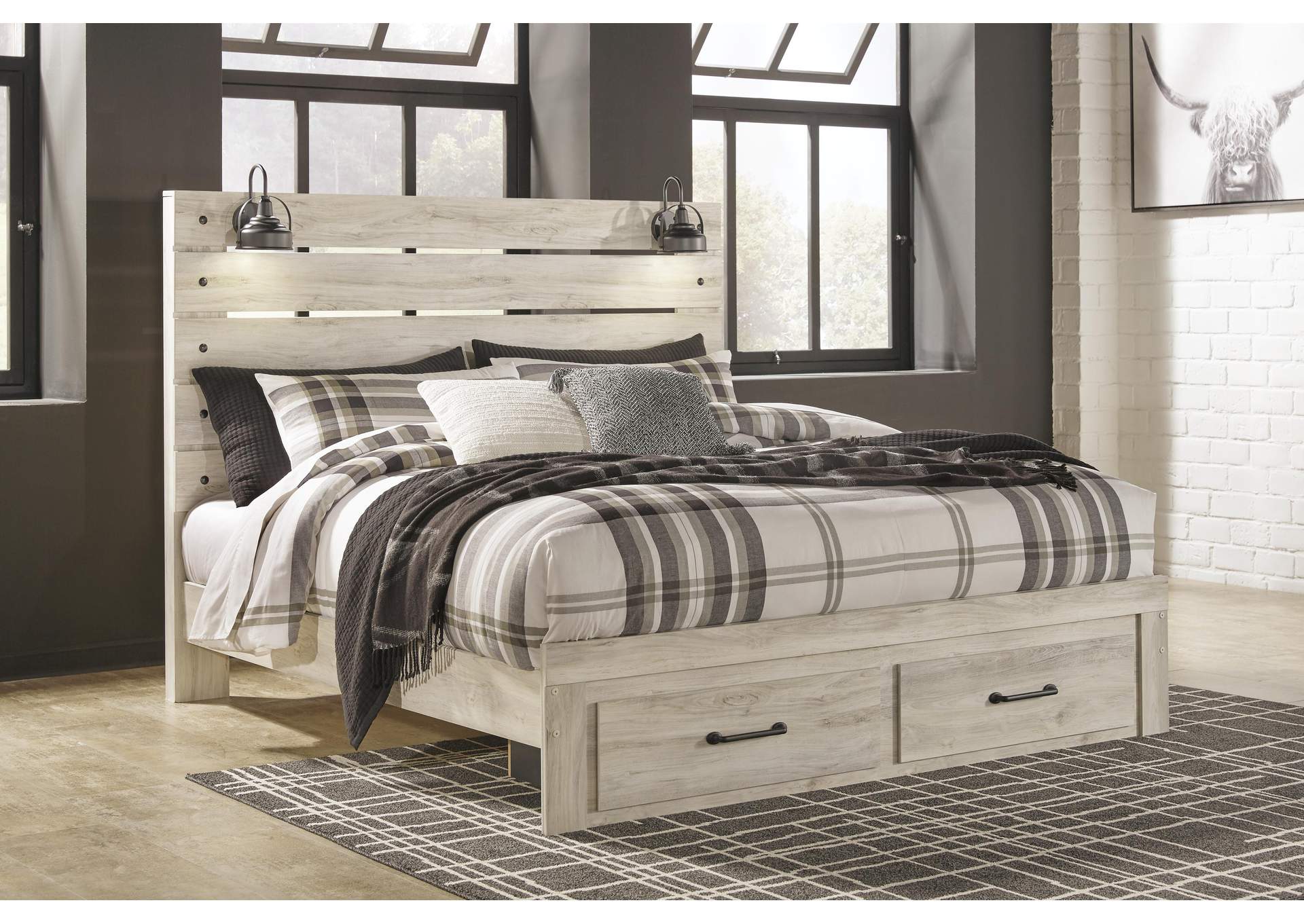 Cambeck King Panel Storage Bed