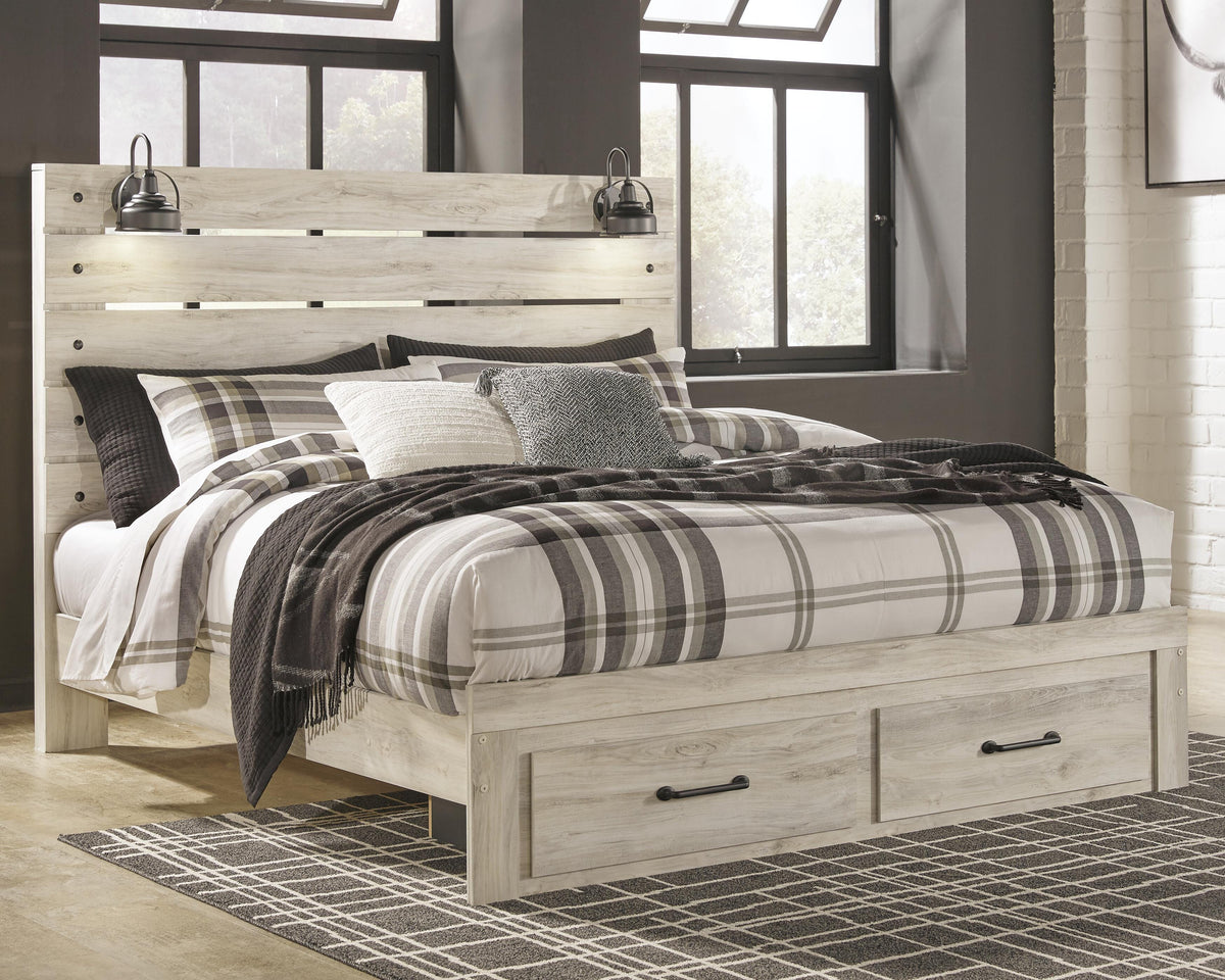 Cambeck King Panel Bed with 2 Storage Drawers - image 2