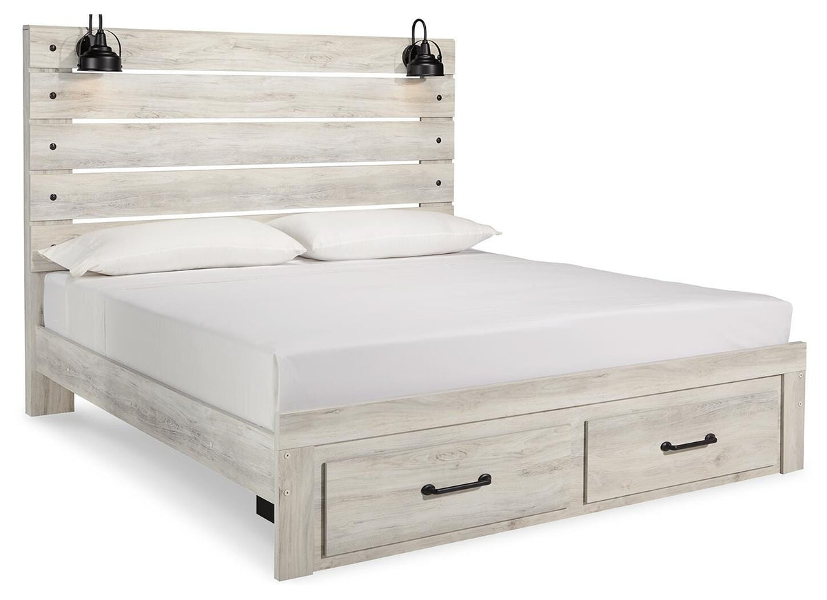 Cambeck King Panel Bed with 2 Storage Drawers - image 3