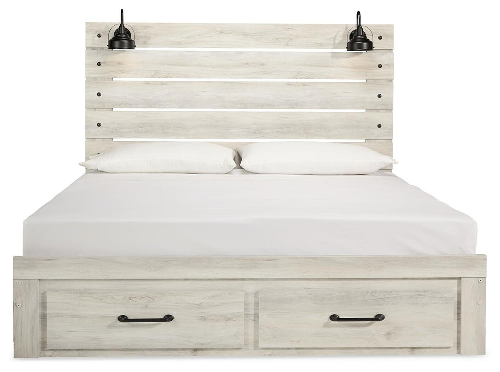Cambeck King Panel Bed with 2 Storage Drawers - image 4