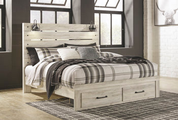 Cambeck King Panel Bed with 2 Storage Drawers - image 1