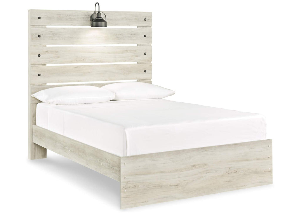 Cambeck Full Panel Bed with Dresser angled view