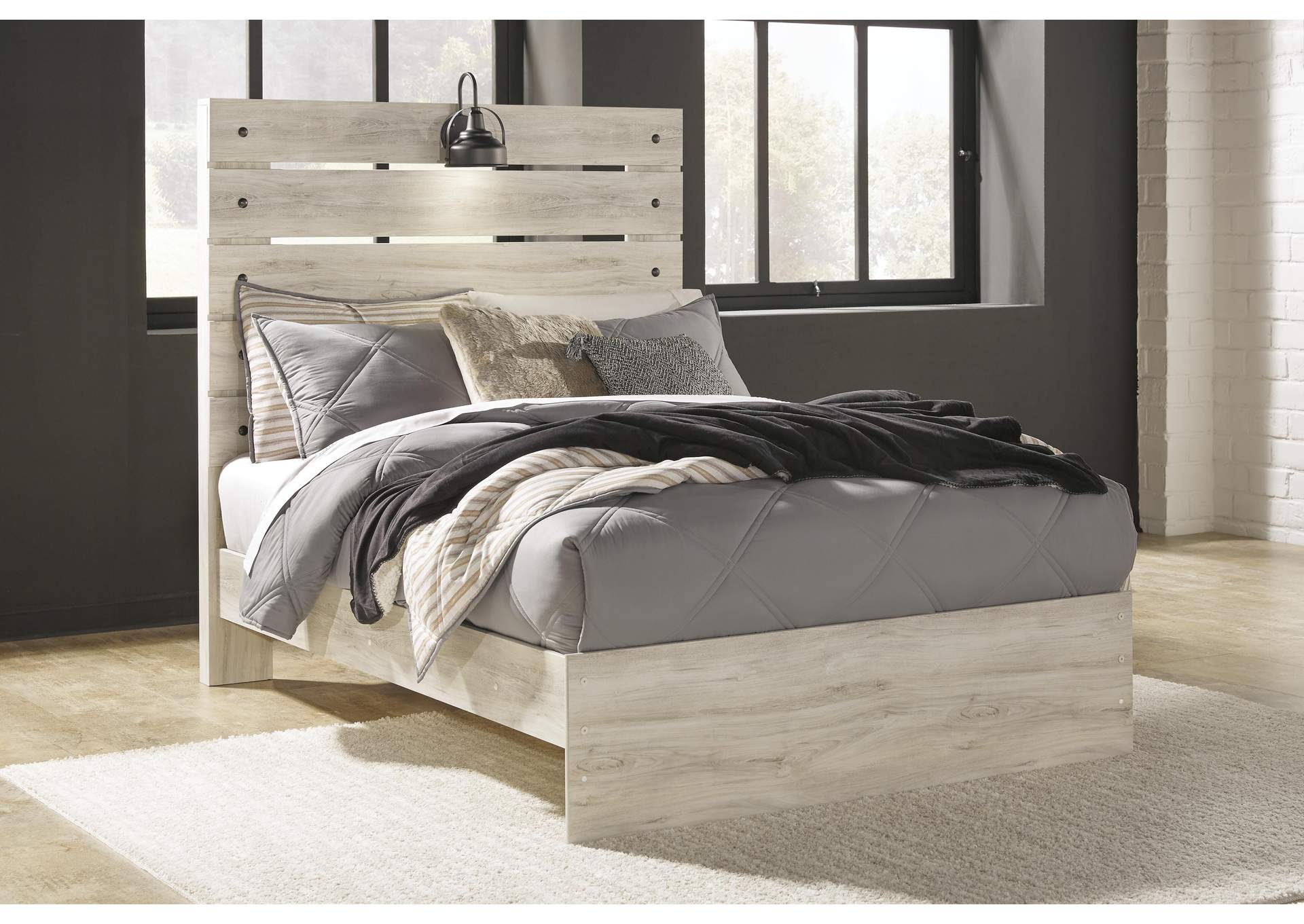 Cambeck Full Panel Bed with Dresser