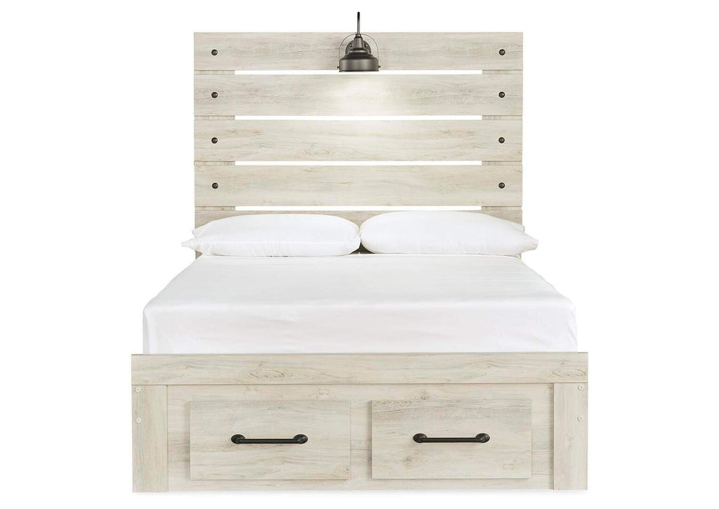 Cambeck Full Panel Bed with 2 Storage Drawers