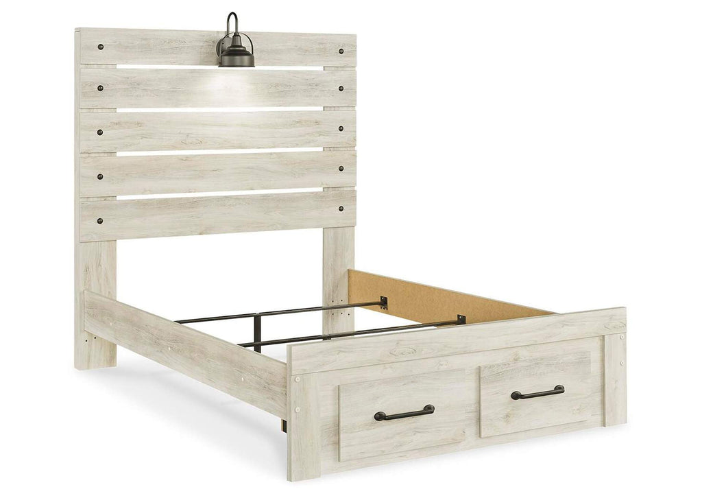 Cambeck Full Panel Bed with 2 Storage Drawers