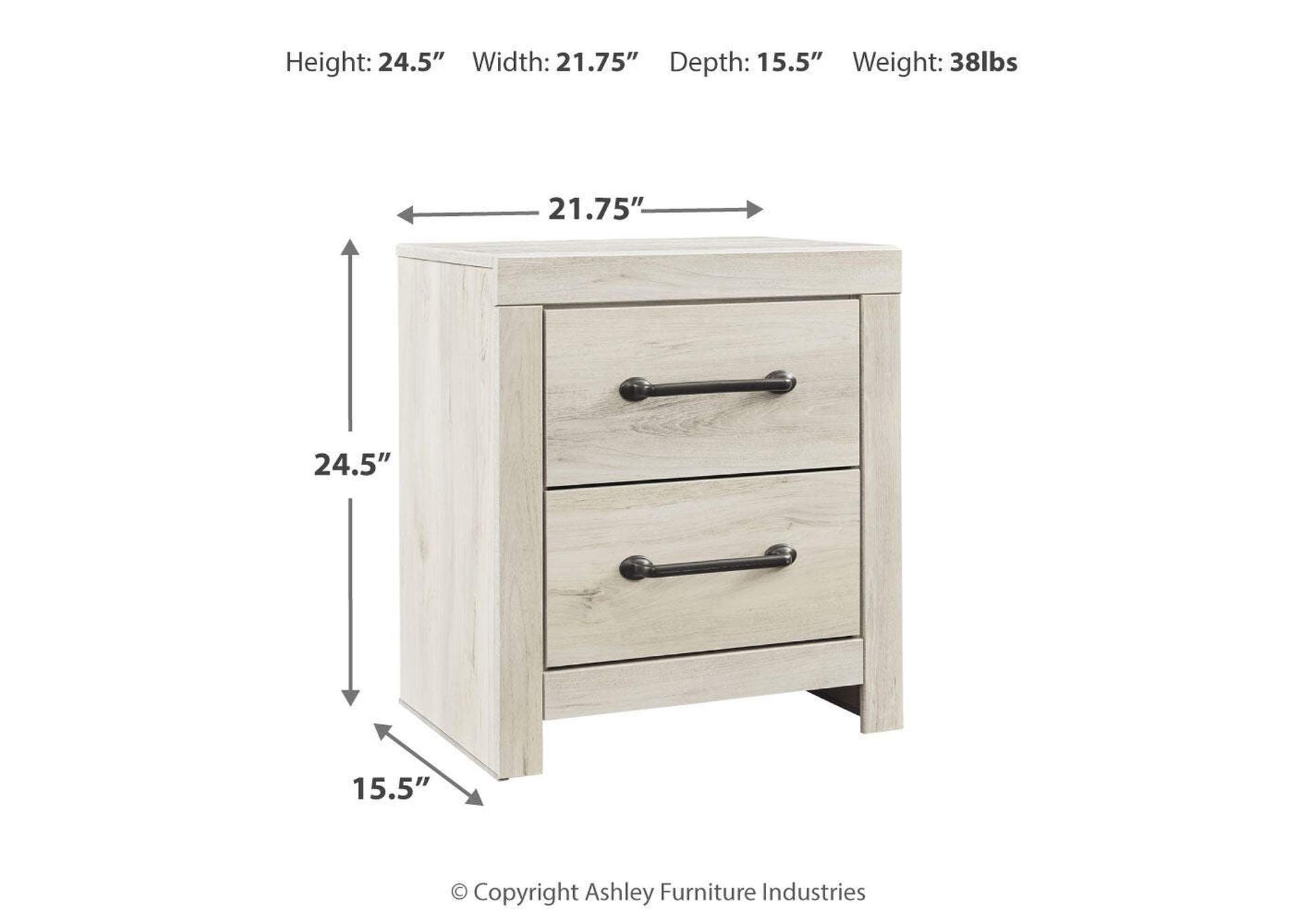 Cambeck Nightstand dimensions