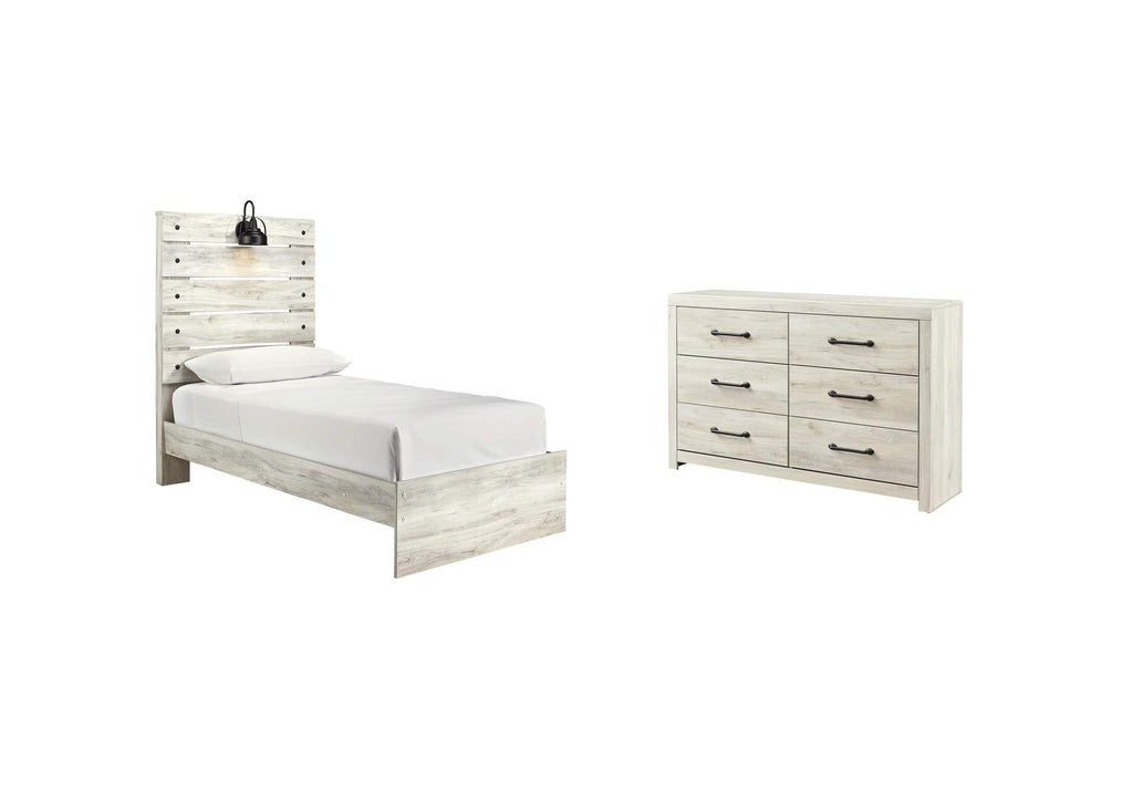 Cambeck Twin Panel Bed with Dresser