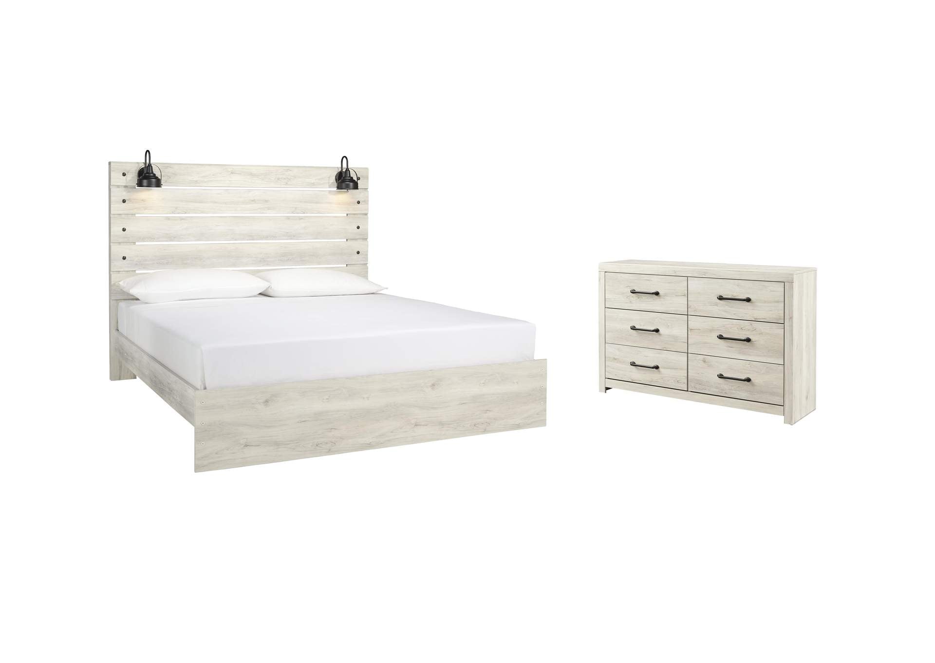 Cambeck King Panel Bed with Dresser