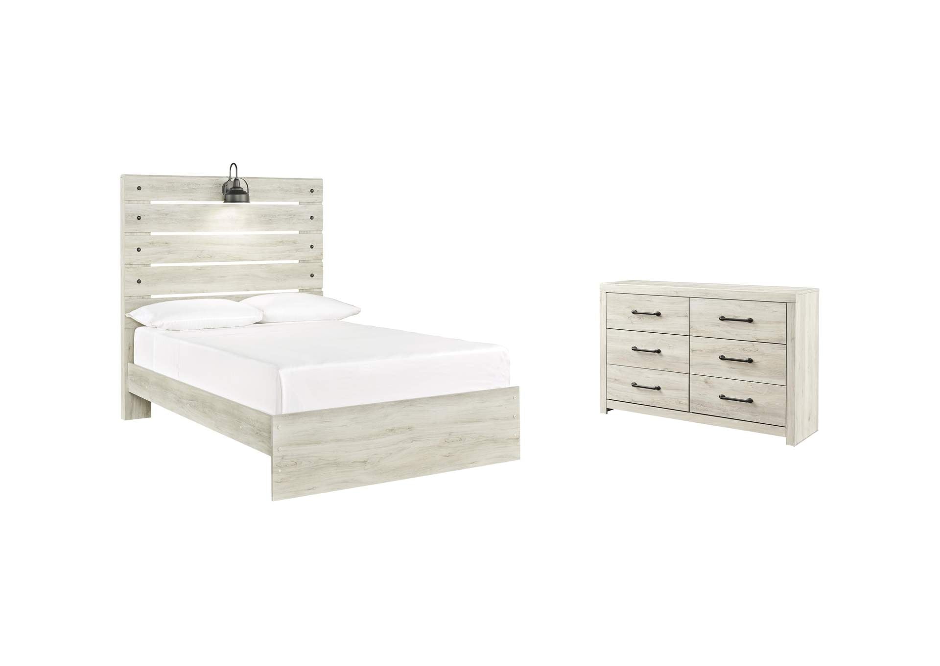 Cambeck Full Panel Bed with Dresser
