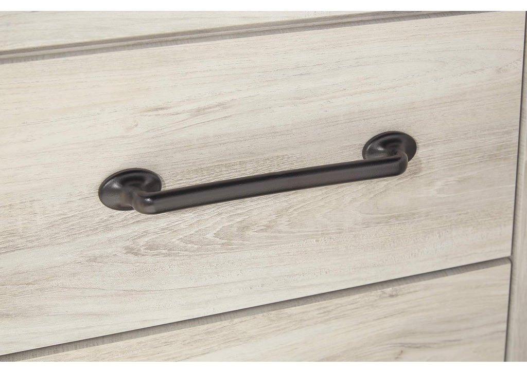 Cambeck Full Panel Bed with Mirrored Dresser and 2 Nightstands detail