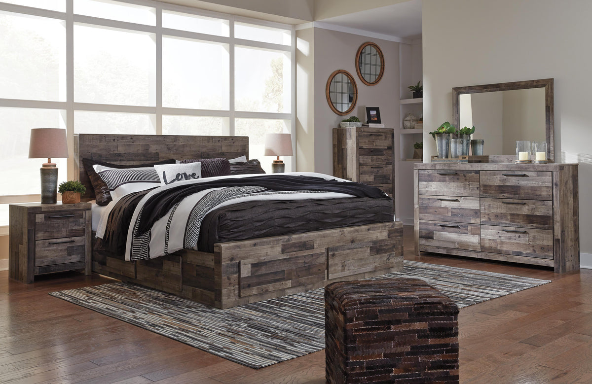 Derekson King Panel Bed with 6 Storage Drawers - image 7