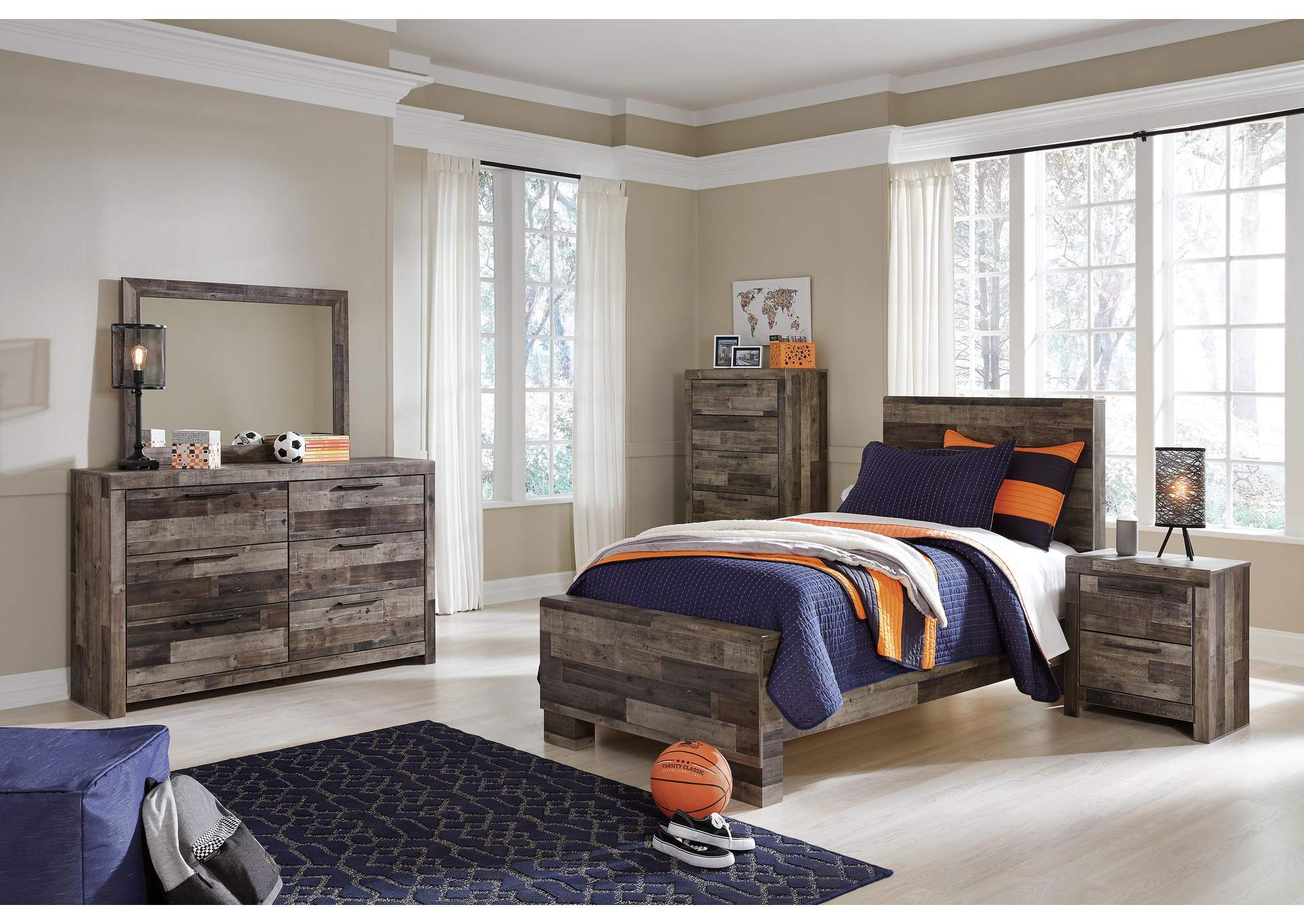 Derekson Twin Panel Bed