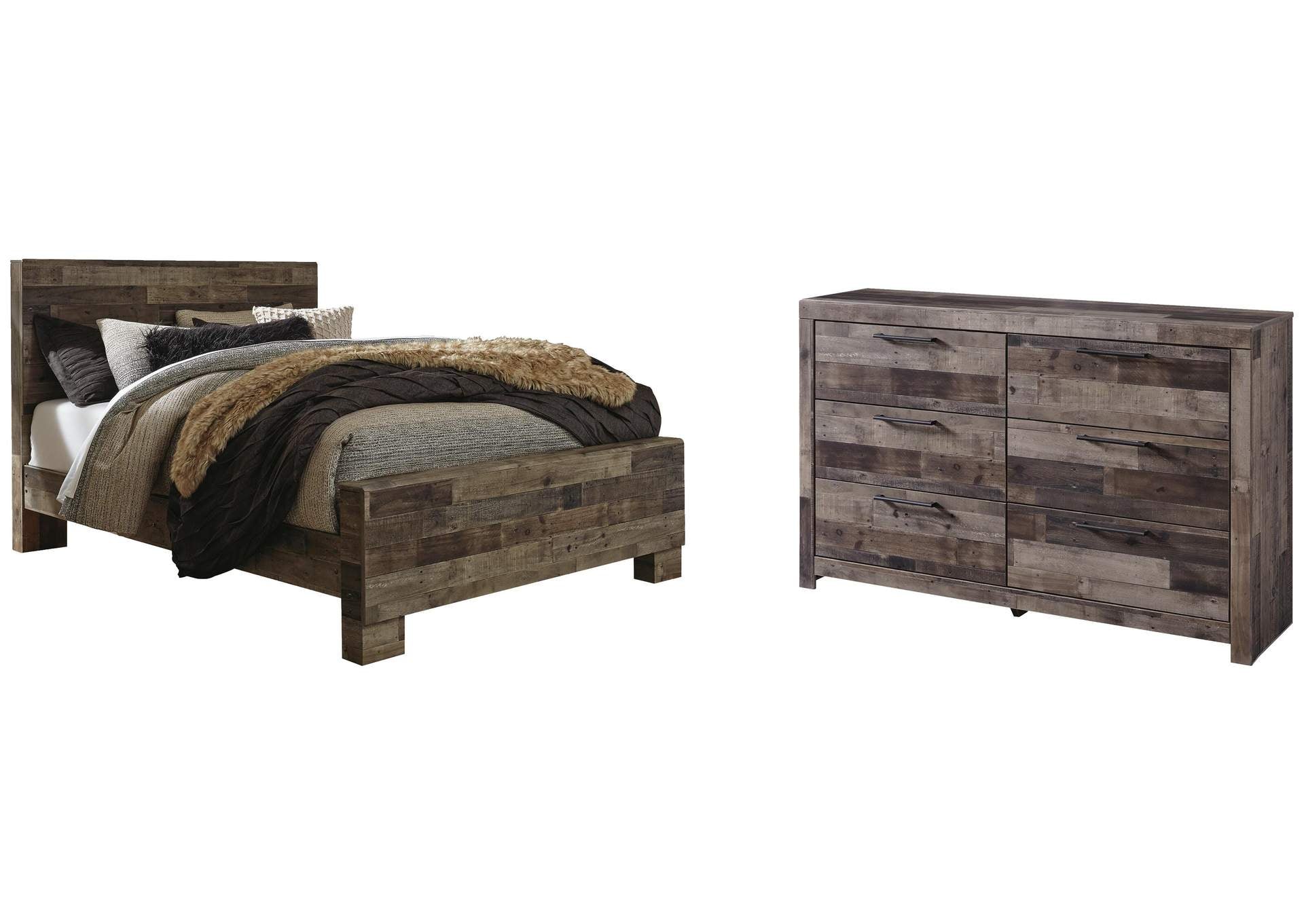 Derekson Queen Panel Bed with Dresser
