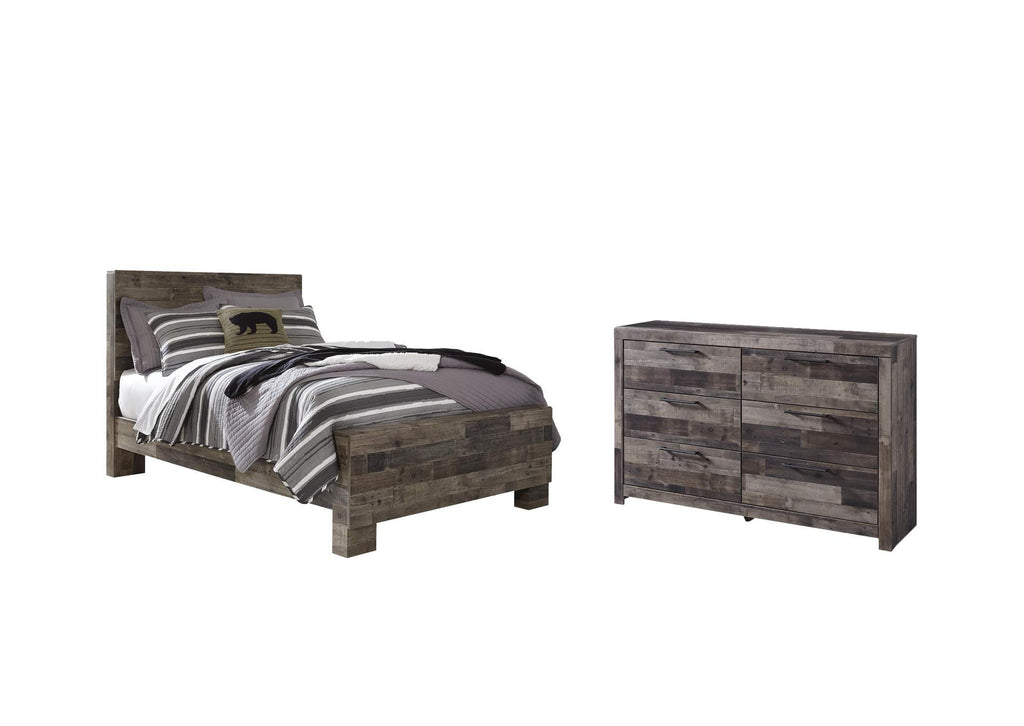 Derekson Full Panel Bed with Dresser