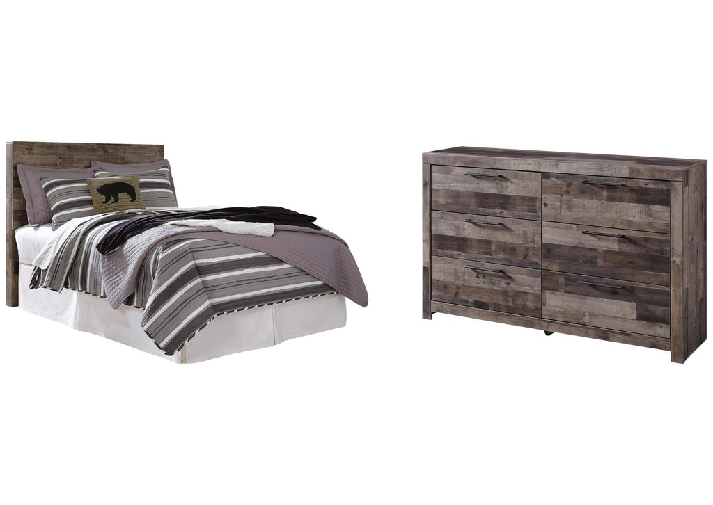 Derekson Full Panel Headboard Bed with Dresser