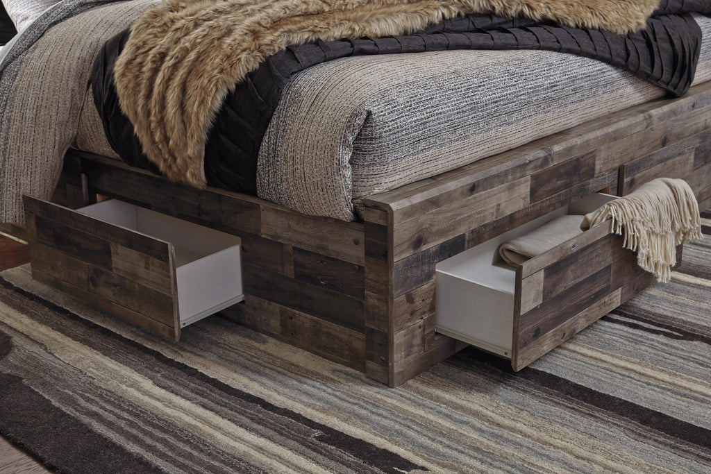 Derekson King Panel Bed with 6 Storage Drawers - image 6