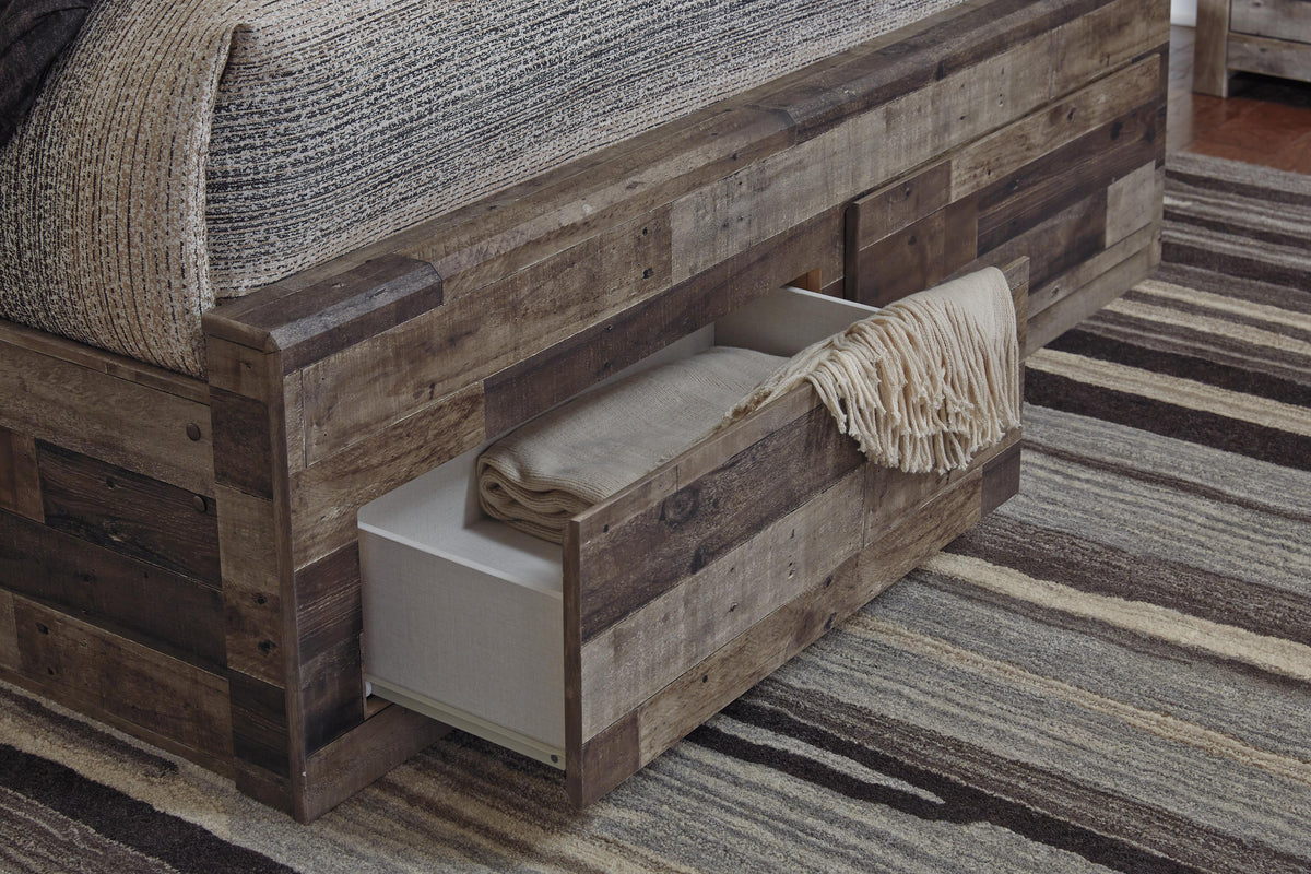 Derekson King Panel Bed with 6 Storage Drawers - image 5