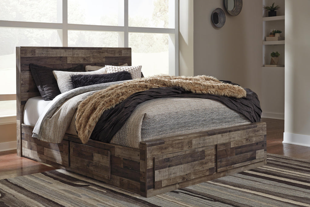Derekson Queen Panel Bed with 6 Storage Drawers - image 2