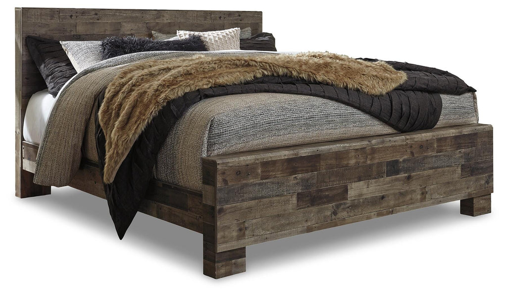Derekson King Panel Bed in Multi Gray, alternate view 2